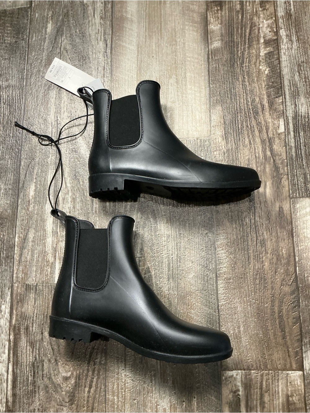 a new day Black Chelsea Rain Boots Size 7 - Picture 11 of 16